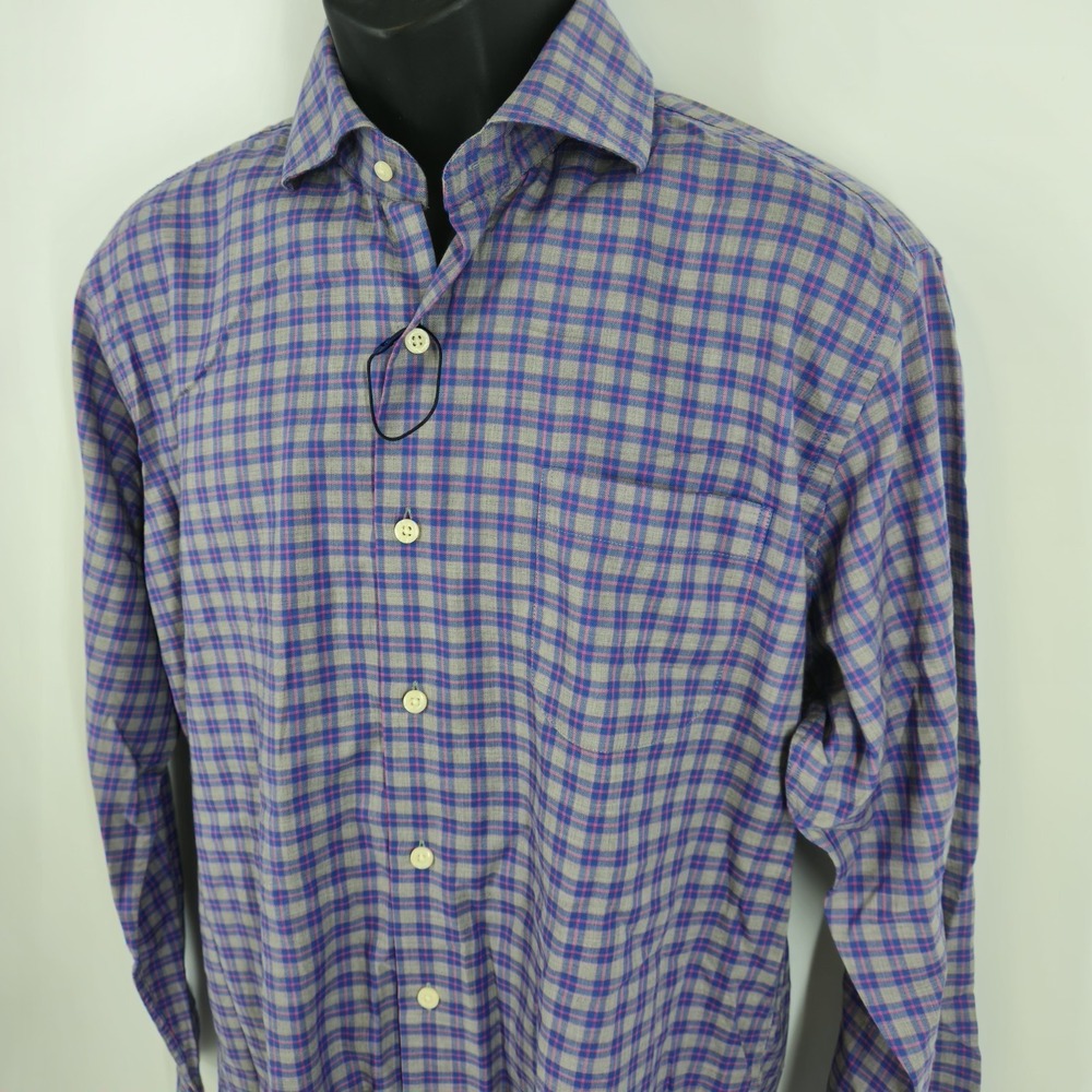 Peter Millar Summer Soft Mens Marrett Sport Shirt Size Medium Luxury Travel